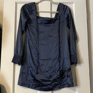 Salvage Navy Blue Long-Sleeve Tunic